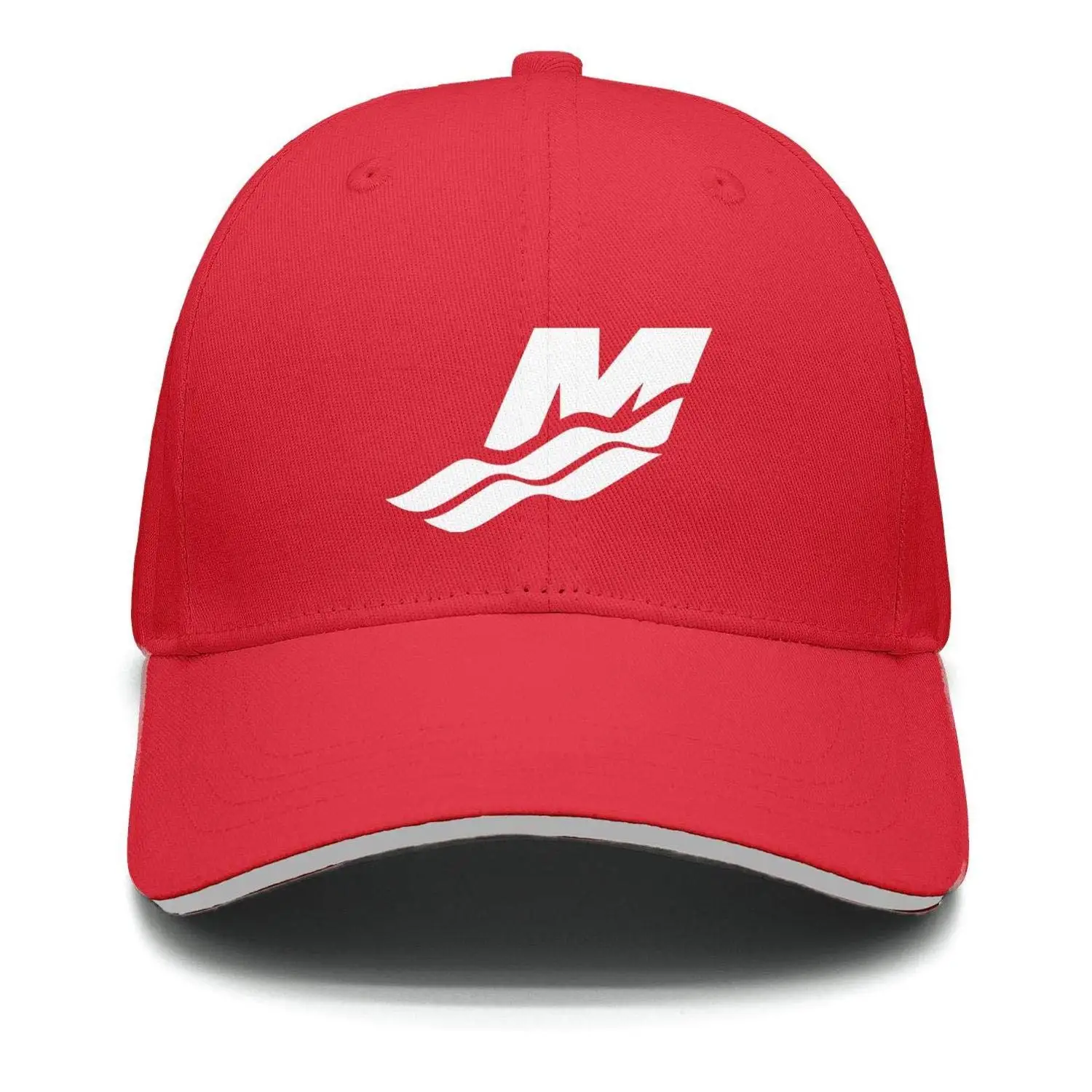 Модная кепка регулируемая ртутная морская водная Логотип Белая классная бейсболка s