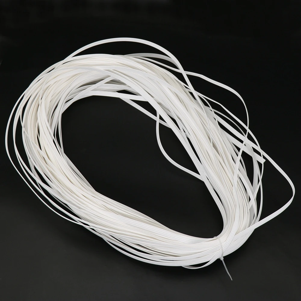 500g PE Rattan Strick Rattan Vier Linien Synthetisches Rattan Webmaterial Weiß 