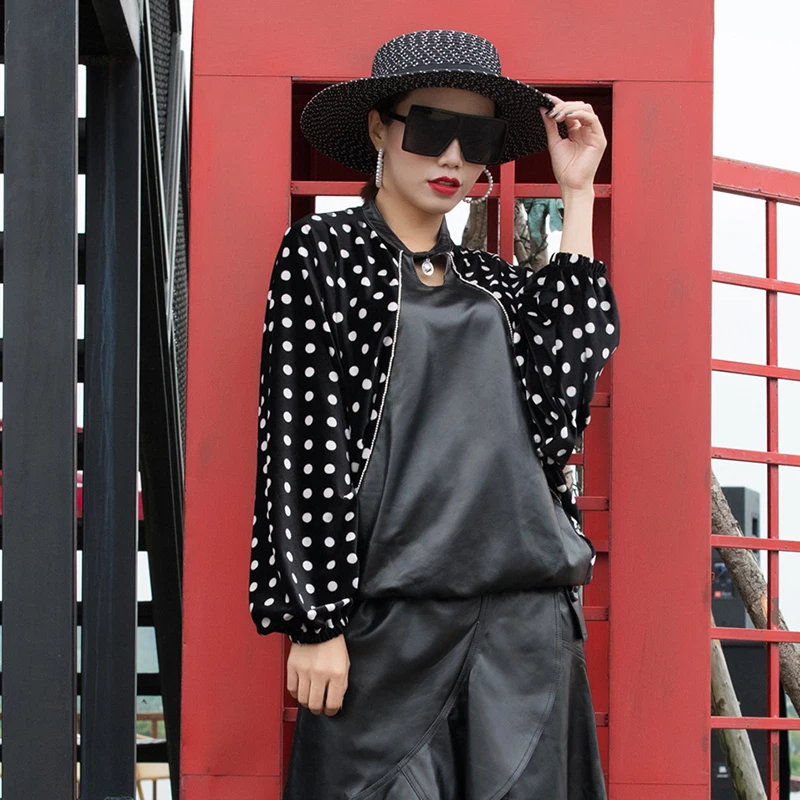 

Batwing Sleeve Fashion Blouse Shirt Female Loose Natural Real Sheep Leather Spliced Sheepskin Chiffon Women Vintage Streetwear