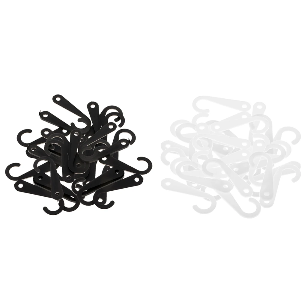 100 Pieces Plastic J Hooks Hanger for Socks Retail Clothes Display Hanger Accessories