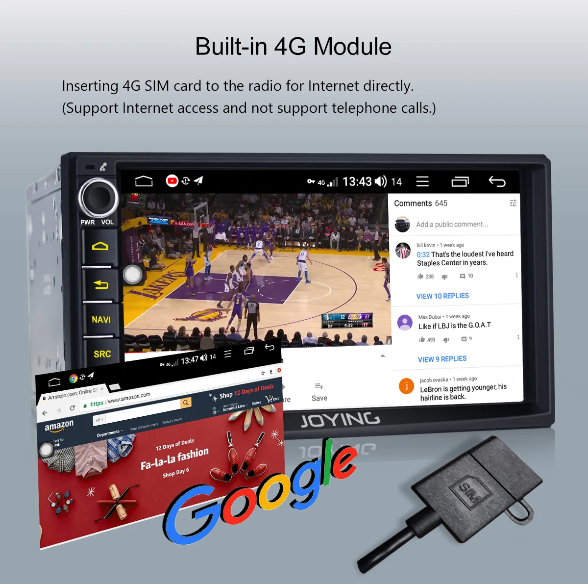 Sale 7" Octa Core Double 2Din Universal Head Unit Android Car Radio Stereo GPS Autoradio Multimedia Player Built-in DSP 4G Module 2