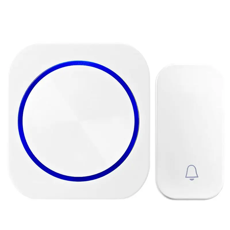 

Self Powered Waterproof Wireless Door Bell No Battery Night Light EU Plug Home 94PC