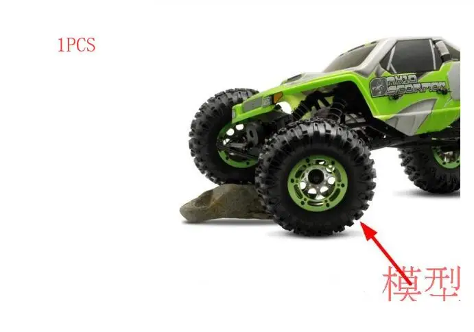 1 шт. осевое 2,2 зеленое кольцо beadlock набор гусеничных шин для 1/10 RC Rock Crawler SCX10 AX10 Wraith 1 шт