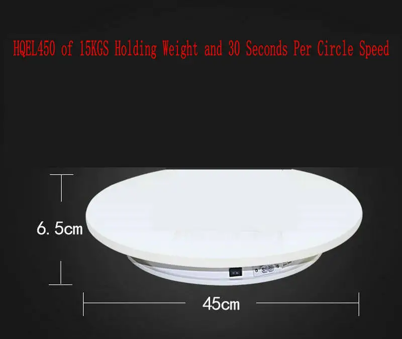 Two Way Electric Rotating Turntable Display Stand Lazy Susan Base for Photography Shooting (1)