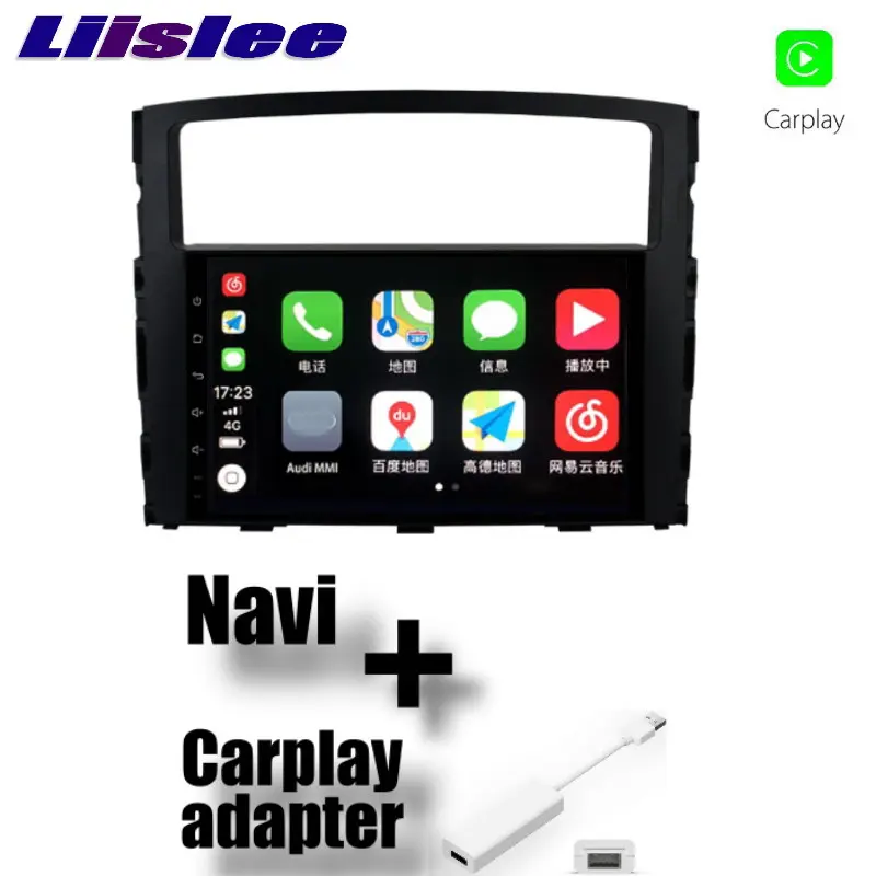 LiisLee Автомобильный мультимедийный DVD gps HiFi аудио радио 9 дюймов для Mitsubishi Pajero V97 V93 2006~ CarPlay адаптер навигация NAVI