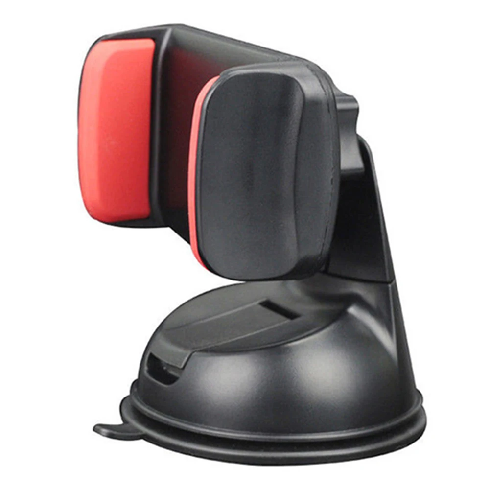 New Car Cell Phone Mount Free Rotating Phone Holder Bracket Suction Cup for Auto Smartphone - Цвет: Красный