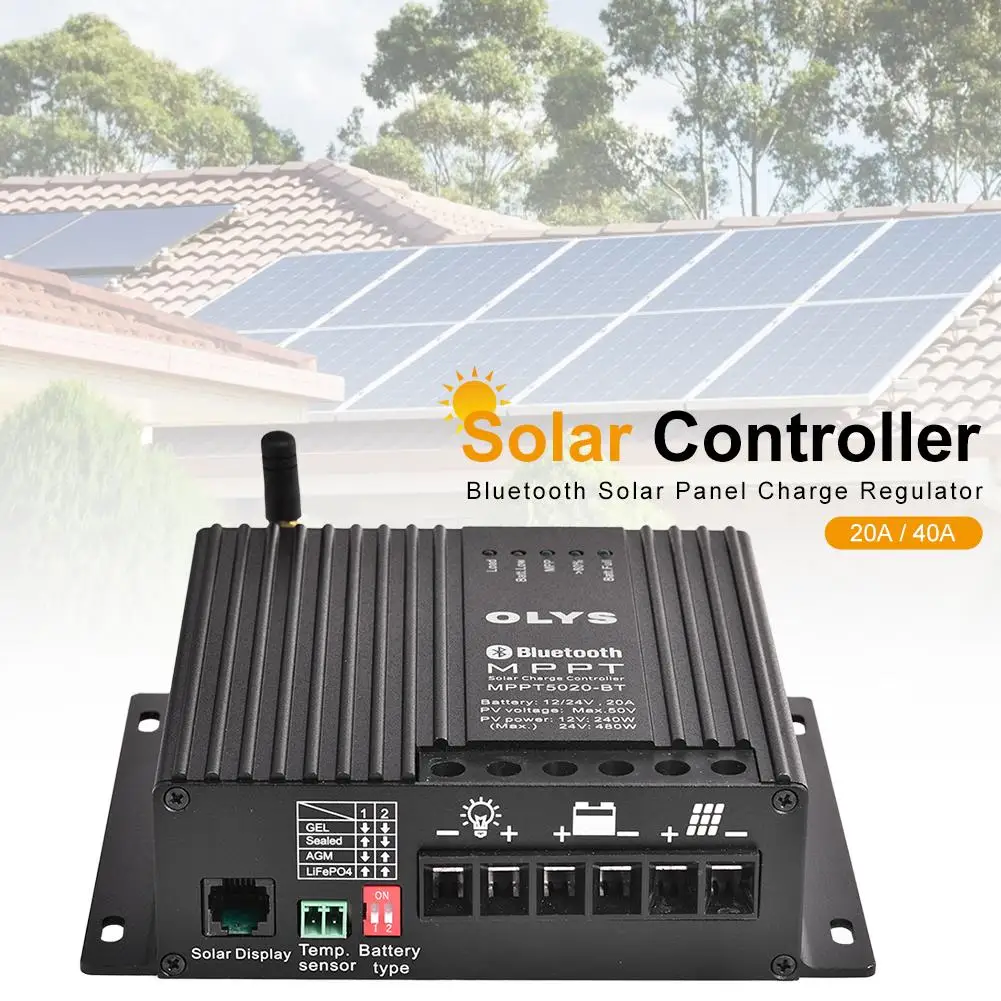 24v regulador de carga do painel solar