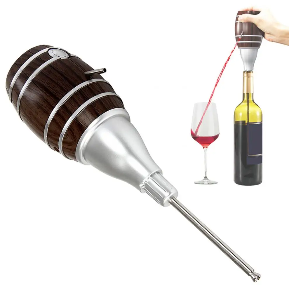 

Portable Creative Fast Electric Wine Aerator with Barrel Shaped and Convenient for Hotel / Bar / KTV