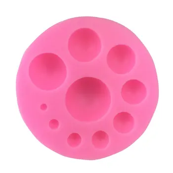 

Semi-spherical Pearl Silicone Mold Cutter Tools Cake Cream Cookies Plunger Fondant Decorating Festival Supplies