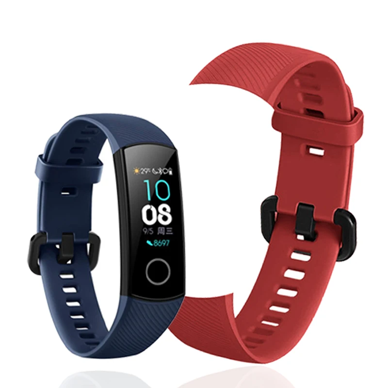 

Sport Strap For Honor Band 5 Wrist Strap For Huawei Honor Band 4 Silicon Bracelet Soft TPU Wristband Band5 Band4 Accessories