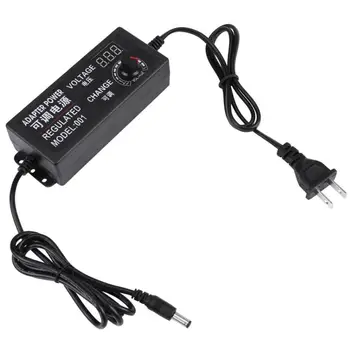 

Adjustable Power Adapter 2.5A 72W DC 9V-24V Adjustable Power Adapter Voltage Display Speed Controller US Plug