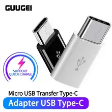 GUUGEI Mobile Phone Adapter Micro USB To USB C Data Card Conversion Head OTG3.1 Microusb Connector For Xiaomi 4C /LeTV /Huawei