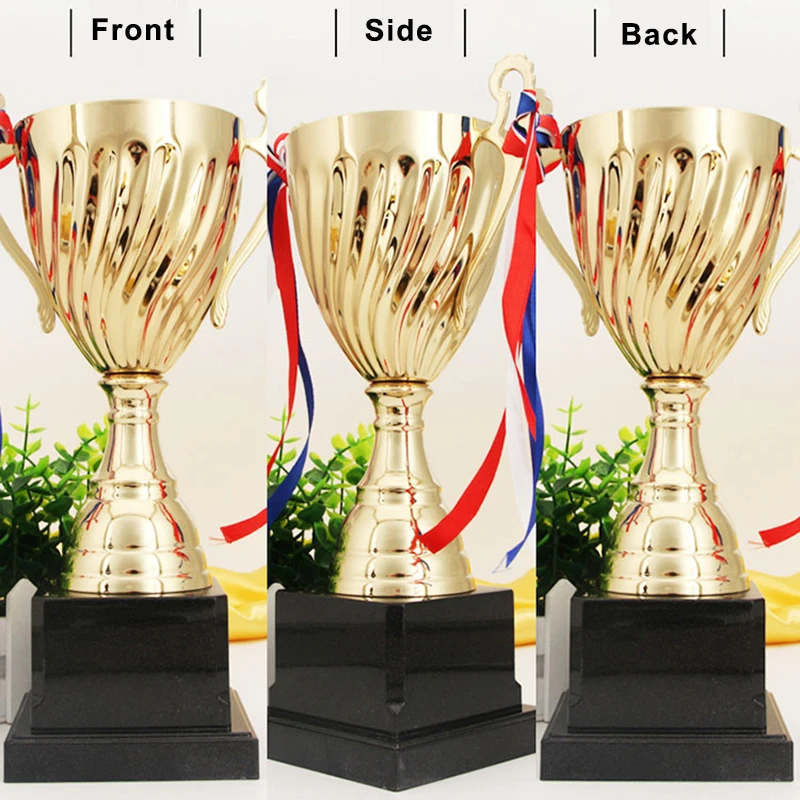 Customizable Trofeo Champions Trophy Contest Business Metal Coverless Trophies Award Football Trophies Medal Souvenir Cup