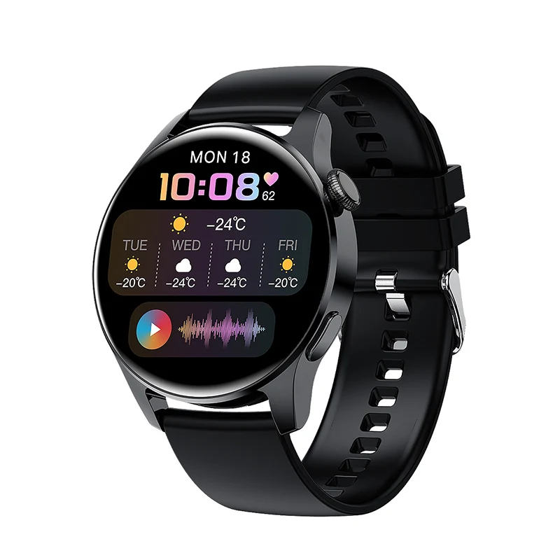 2022 New Full Circle Touch Screen Steel Band Luxury Bluetooth Call Men Smart Watch Waterproof Sport Activity Fitness Watch +Box 