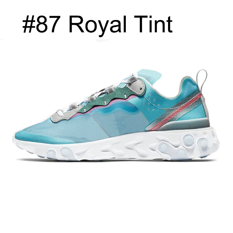 react element 87 55 Кроссовки для мужчин и женщин, антрацит, светильник, кость, тройной, черный, белый, красный, ORBIT, кроссовки, спортивные кроссовки, обувь