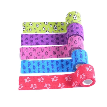 Athletic Tape 4.5M Patroon Zelfklevende Hansaplast Bandage Fitness Sport Elastische Wrap Tape Enkel Knie Artrose Protector