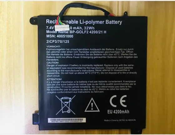 

Новый оригинальный аккумулятор для Acer Aspire One Cloudbook AO1-131 2ICP4/70/125 7,4 V WH