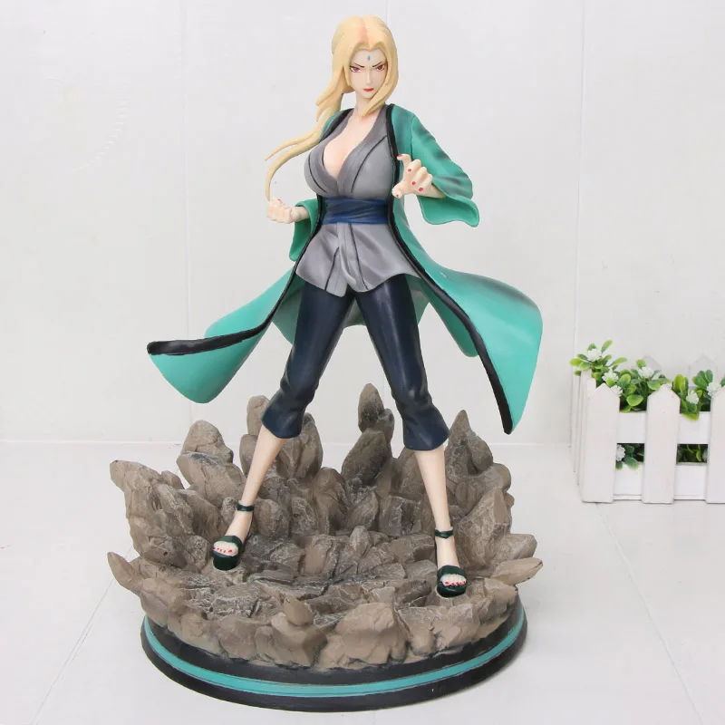 Аниме Наруто Shippuden ПВХ Фигурки игрушки Uzumaki Наруто Хатаке Какаши Tsunade Hashirama Tobirama фигурки Brinquedos Figura - Цвет: Tsunade no box