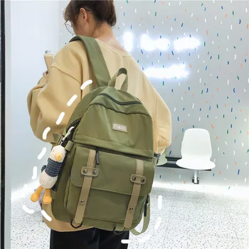 

Junior high school student school bag female college student high school large capacity backpack cute girl waterproof backpack