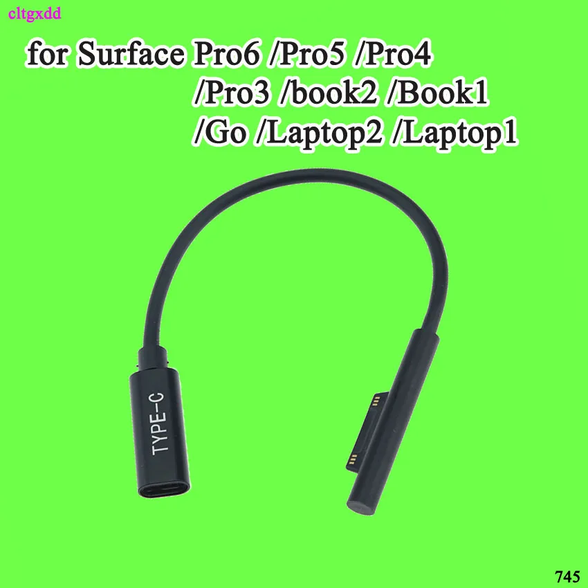Блок питания 0 2 м 15 в 3 А USB Type-C для Microsoft Surface Pro 4 5 6 Go PD Кабель-адаптер зарядки шнур