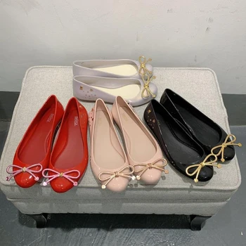 

2020 New Summer Melissa Bownot Ultragirl Bow LOVE Women Sandals Ladies Sandals Sweet Melissa Jelly Sandals Female Shoes