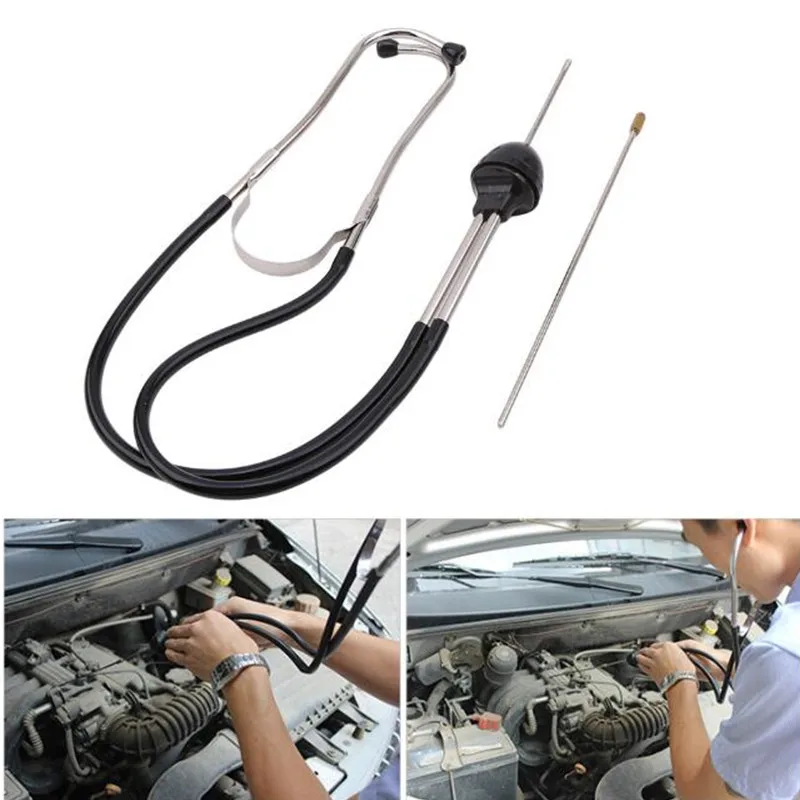 Car Stethoscope Auto Mechanics Engine Cylinder Stethoscope Hearing Tool  Auto Engine Tester Diagnostic Tool Universal Car Styling