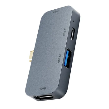 

NEW Arrive 4 in 1 USB C Hub Type C to USB3.0 PD 3.5mm Jack HDMI Adapter for Laptop PC