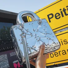 Топ-ручка, серебряная сумка, набор, женская сумка через плечо, женская сумка, искусственная кожа, маленькая Корейская сумка, сумки на плечо, посылка