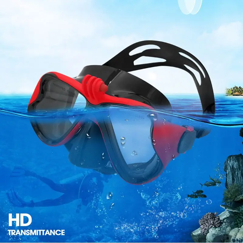 

Adult Practical Snorkeling Mask Adjustable Anti-fog Waterproof Diving Mask Women Men High Quality Silicone Skuba Diving Goggles