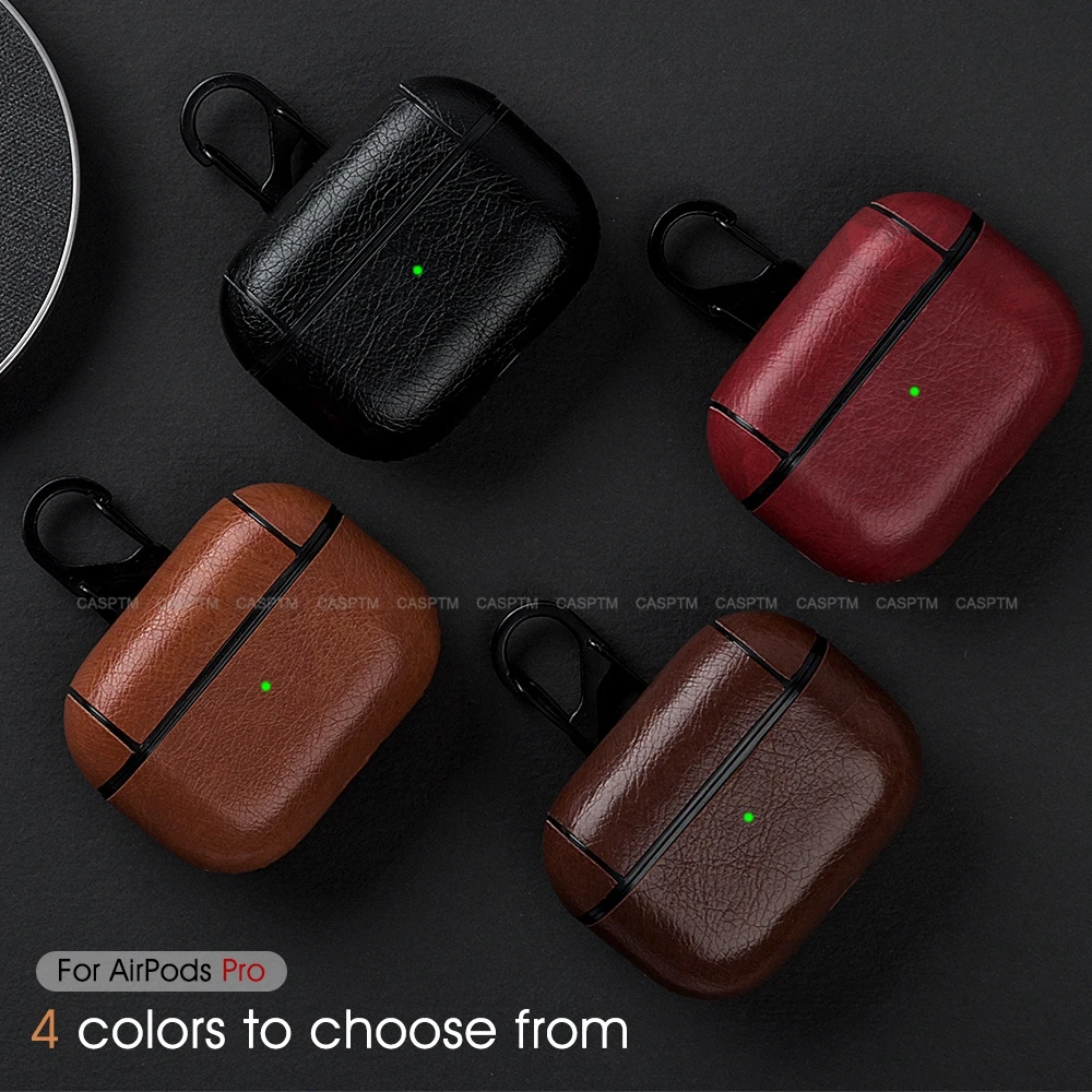 Наушники из искусственной кожи чехол для Apple AirPods Pro с крюком ударопрочный чехол для AirPods 3 зарядное устройство для наушников