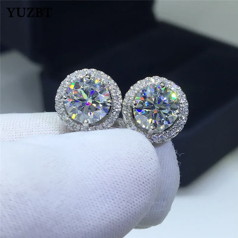 Серьги из серебра 925 пробы с бриллиантами 18 К | Украшения и аксессуары