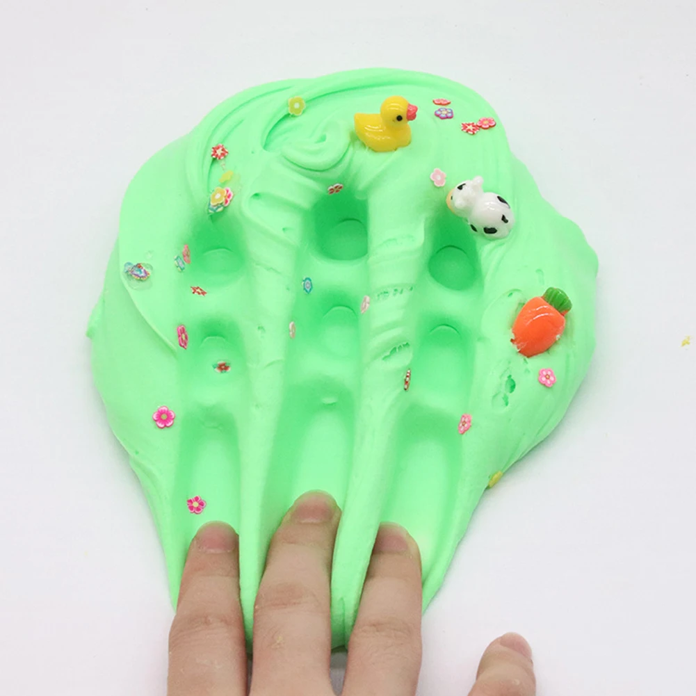 Утка животное цветок Хлопок грязь слойка слизи игрушка DIY карфты подарок снятие стресса стимулирует творческие упражнения практическая способность игрушка
