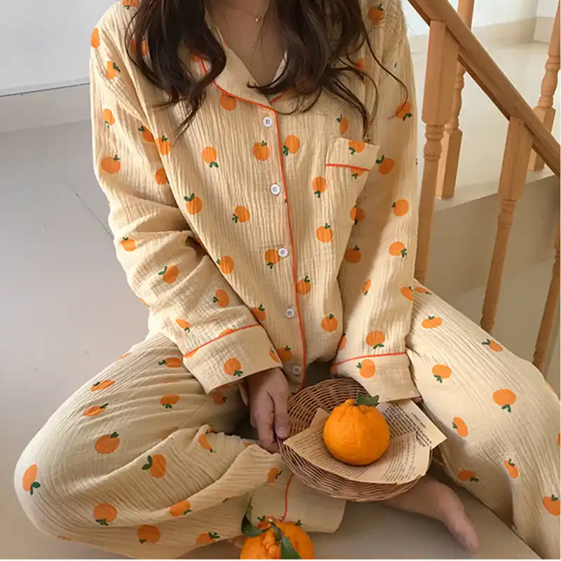 Orange pajamas Clearance