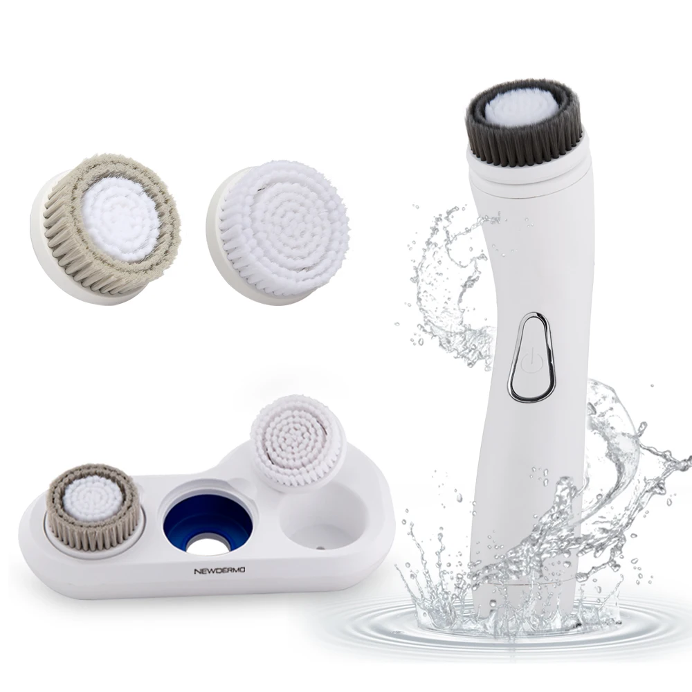 NEWDERMO щетка для чистки кожи лица электрическая щетка для мытья водостойкая 3 в 1 портативная мягкая щетка средство для удаления волос