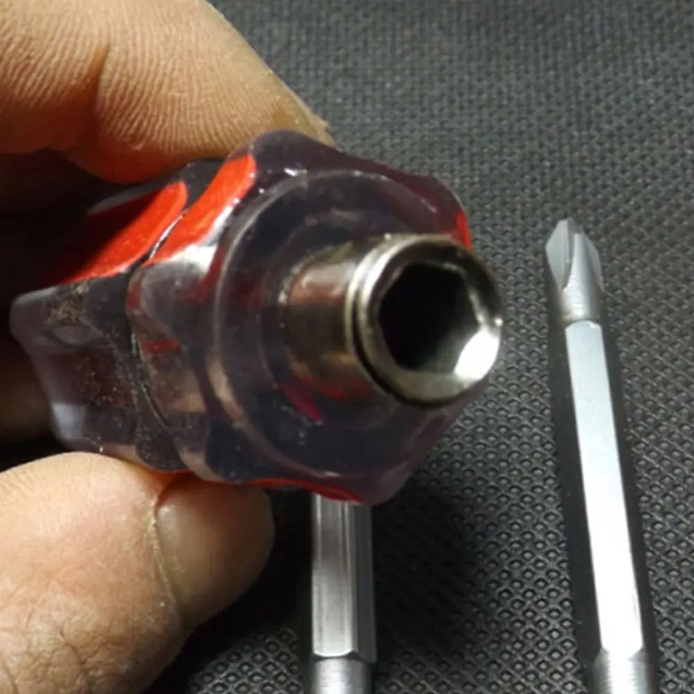 Мини двунаправленный поворотный отвертка плоский наконечник отвертка для DIY ремонтных инструментов