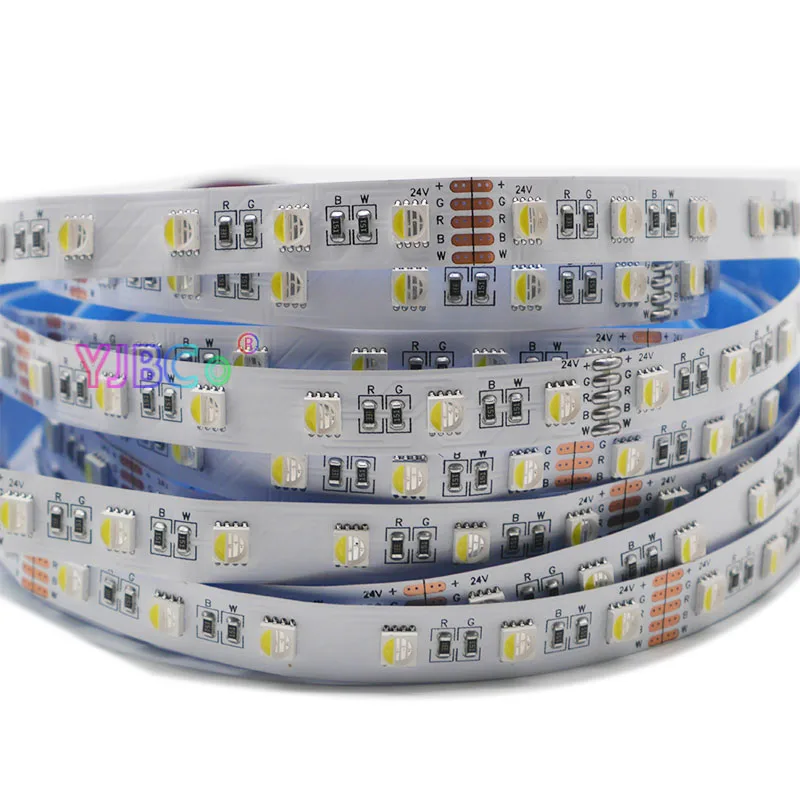5 м/лот DC12V 24V Светодиодная лента RGBW/RGBWW Светодиодные ленты 4 цвета в 1 5050 SMD гибкий