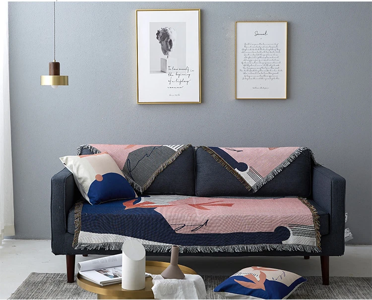 Современный диван Плед простой ковер диван с обивкой из гобелена полотенце путешествия Утяжеленный Вязаный Плед покрывало домашний текстиль
