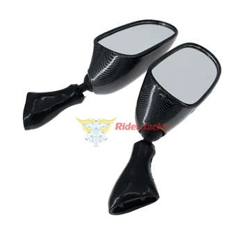 Carbon fiber color Мотоцикл зеркала заднего вида для Suzuki Katana GSX 600F / 750F 1998-2006 1999 2000 2001 2002 2003 2004 2005 - Цвет: Carbon fiber color