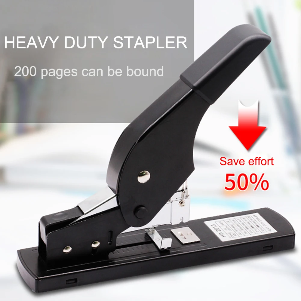 

Heavy Duty Useful Stapler Office Document Paper Bookbinder Labor-saving Binding Machine without Staples Office Bindin Supplies