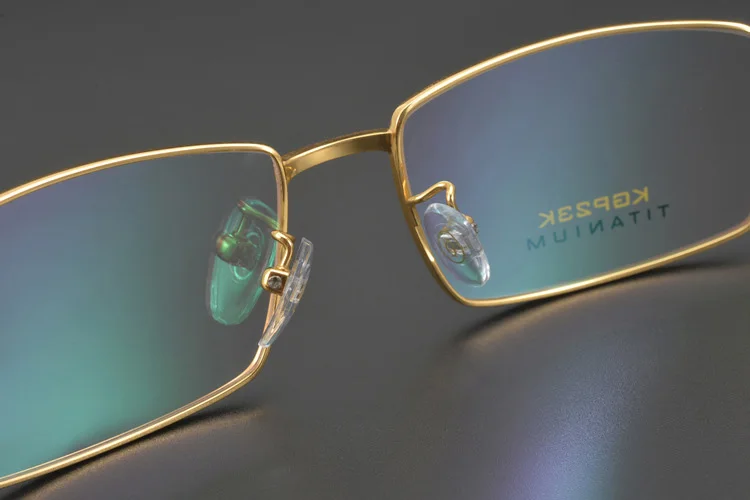 Cubojue 24 К золотой титановый оправа для очков мужские высококачественные Брендовые очки мужские очки с полной оправой ультра светильник для очков
