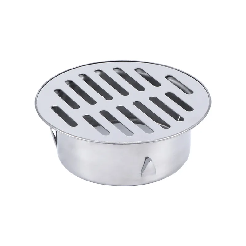 304 Stainless Steel Thicken Drainage Roof Patio Round Flat Floor Drain Cover