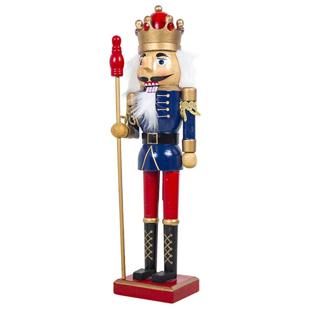 

Bedroom Nutcracker Figurines Children Traditional Christmas Ornament Colorful Painted Kids Toy Art Craft Decorations DIY Wooden