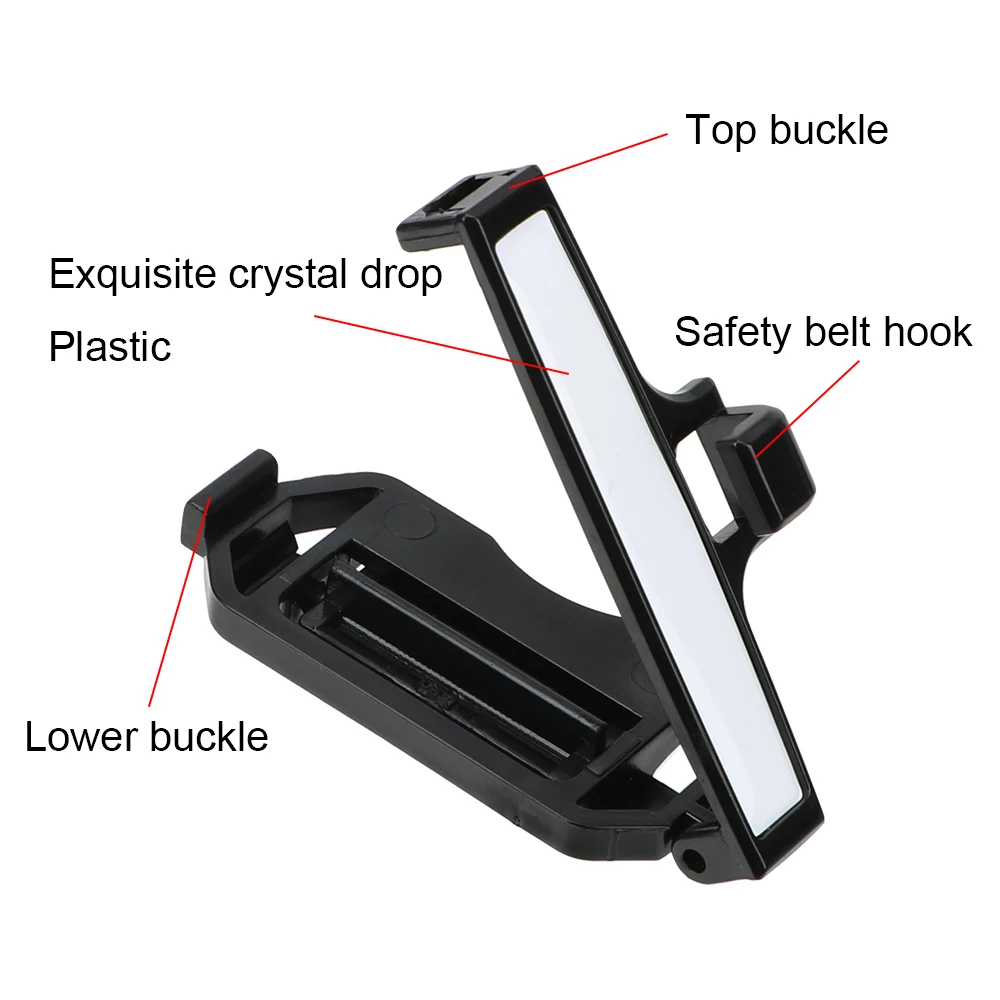 LEEPEE Car Seat Belt Clip Universal 1 Pair Car Safety Belt Clip Clamp Suitable for 0-53mm Seat Belts Stopper Buckle