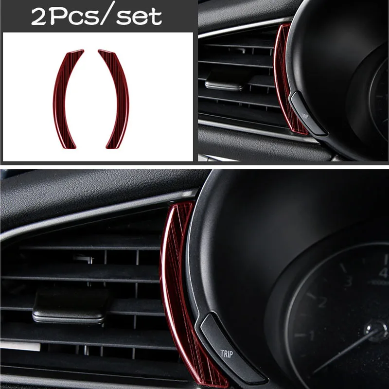 

Car Dashboard Outlet Side Decoration Protective Sticker Trim Cover for Mazda CX30 CX-30 2020 2021 Car Accessories
