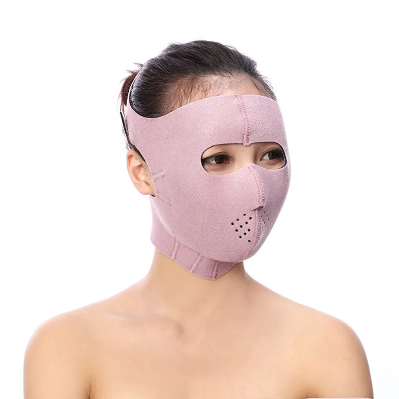 3D V лицевая маска-тренажер для контура лица массаж Расслабление лица тонкий вверх пояс подъем подбородок тонкая щека лицо бандаж красота уход за лицом инструменты