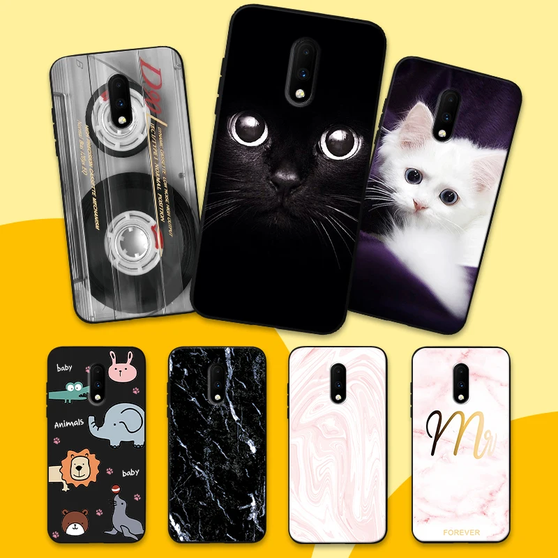 Мягкий ТПУ чехол для 1 + 3 5 5t с полной защитой телефона one plus6 6t OnePlus 7/7Pro черный