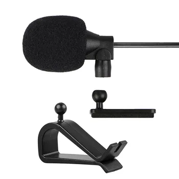 

DVD Microphone 2.5mm Audio Bluetooth External Receiver Connector 9.8inch Black Bracket Windproof Foam