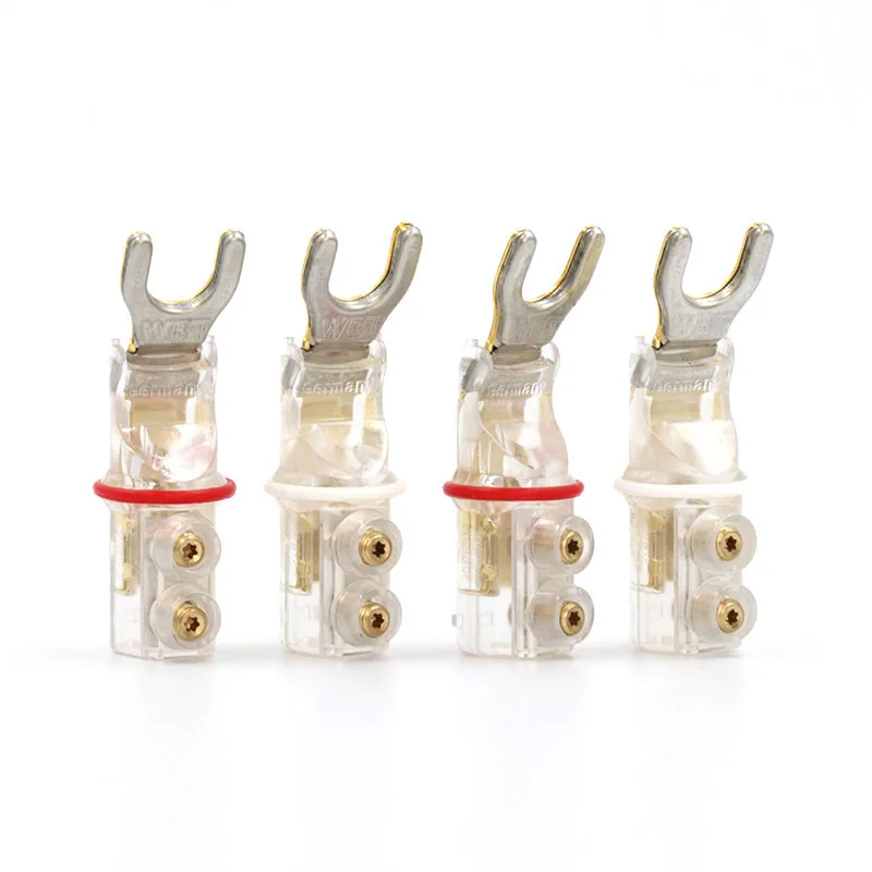 2pcs WBT-0144 Gold Plated RCA Locking Plugs Audio Video Connectors YT