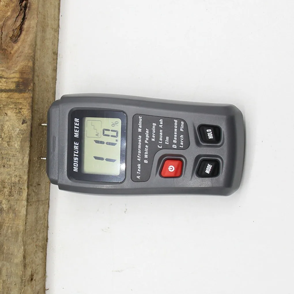 New Two Probe Digital Wood Moisture Meter Dual Pin 0-99.9% Wood Humidity Tester Detector Hygrometer LCD Display