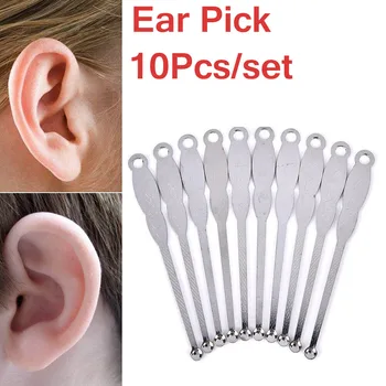 

10 Pcs Mini Stainless Steel Spiral Ear Pick Spoon Earwax Removal Ear Cleaner Spoon Ear wax pickers Cleaning Tools
